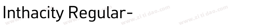 Inthacity Regular字体转换